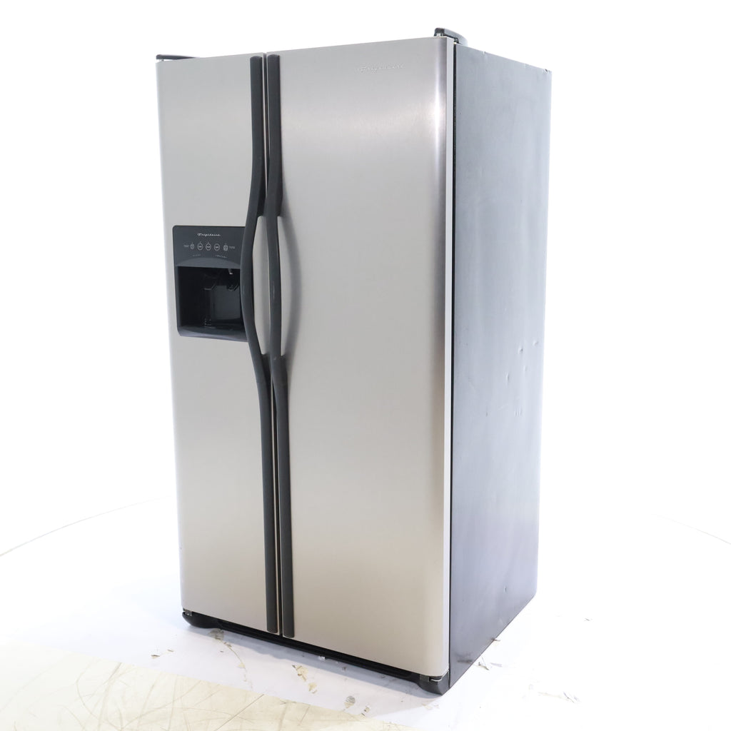 Pictures of Frigidaire 36" Wide Stainless Steel Side by Side Refrigerator with Ice and Water dispenser - Certified Refurbished - Neu Appliance Outlet - Discount Appliance Outlet in Austin, Tx