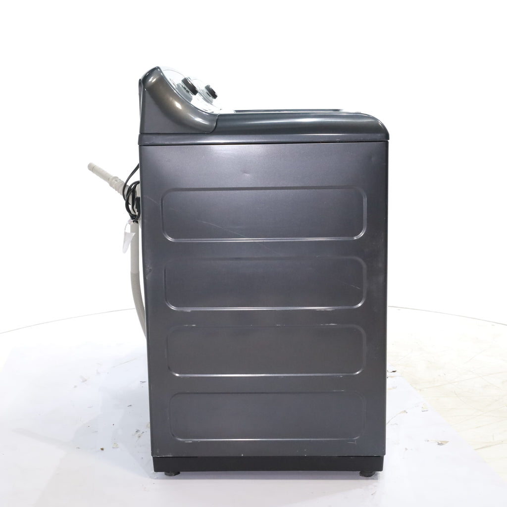 Pictures of Diamond Gray ENERGY STAR GE 5.0 cu. ft. Top Load Washing Machine with Water Station and ENERGY STAR GE 7.4 cu. ft. Steam Electric Dryer with My Cycle - Certified Refurbished - Neu Appliance Outlet - Discount Appliance Outlet in Austin, Tx