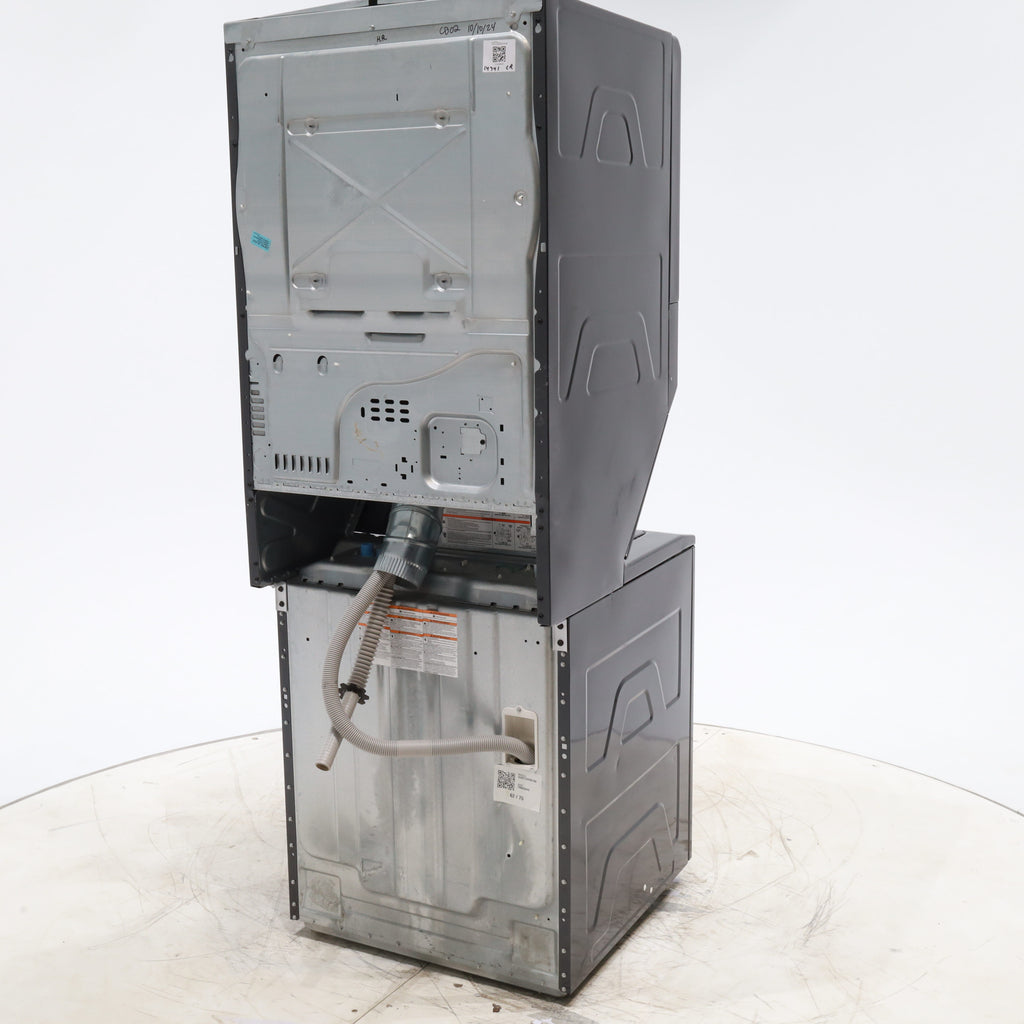 Pictures of Ge Spacemaker Diamond Gray Laundry Center with 3.8 cu ft Washer and 5.9 cu Ft 240v Electric Dryer - Certified Refurbished - Neu Appliance Outlet - Discount Appliance Outlet in Austin, Tx