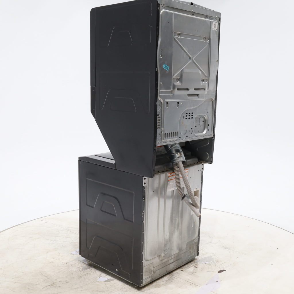 Pictures of Ge Spacemaker Diamond Gray Laundry Center with 3.8 cu ft Washer and 5.9 cu Ft 240v Electric Dryer - Certified Refurbished - Neu Appliance Outlet - Discount Appliance Outlet in Austin, Tx