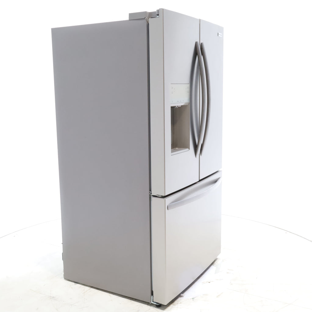 Pictures of Stainless Steel ENERGY STAR Frigidaire 27.8 cu. ft. 3 Door French Door Refrigerator with Exterior Water and Ice Dispenser - Scratch & Dent - Minor - Neu Appliance Outlet - Discount Appliance Outlet in Austin, Tx