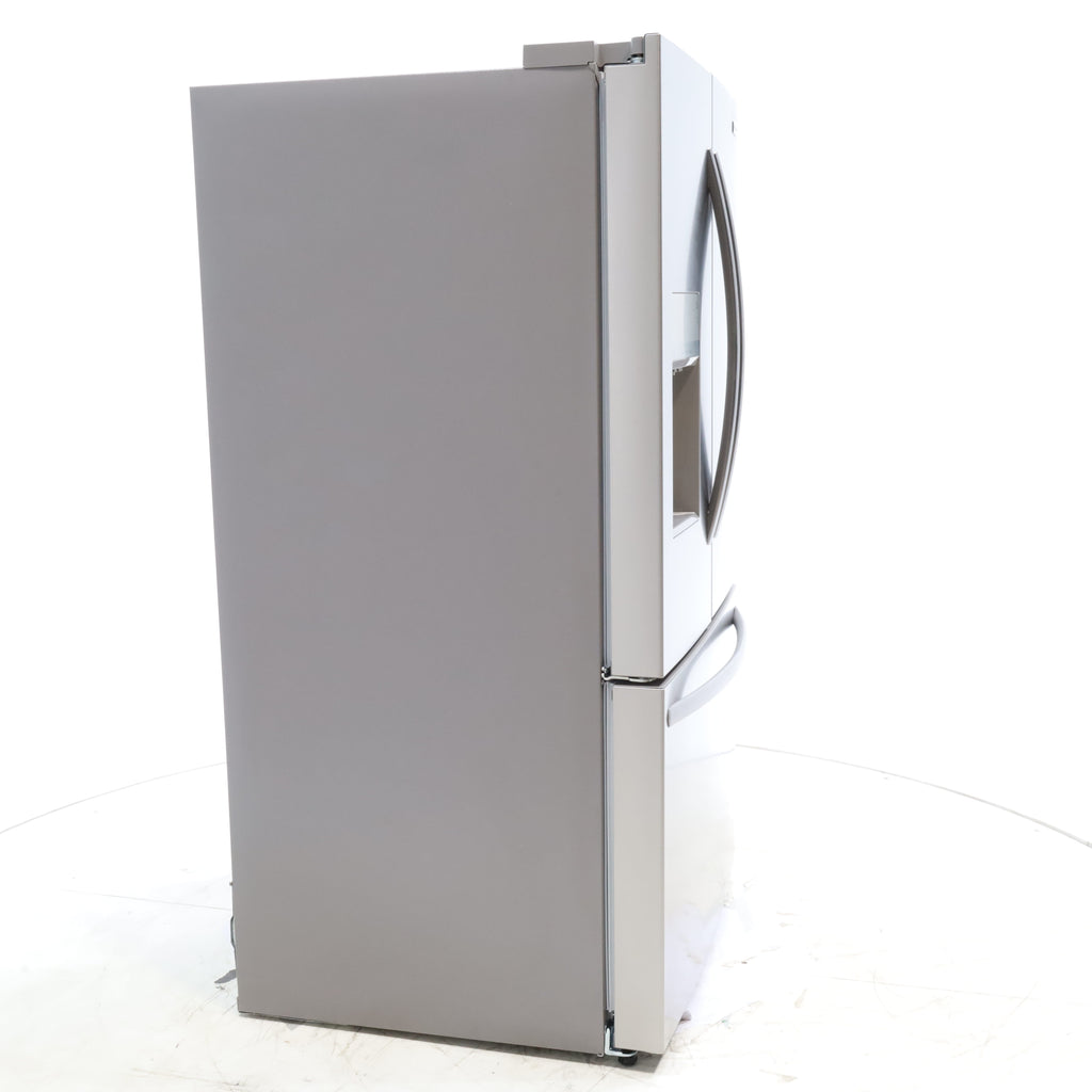 Pictures of Stainless Steel ENERGY STAR Frigidaire 27.8 cu. ft. 3 Door French Door Refrigerator with Exterior Water and Ice Dispenser - Scratch & Dent - Minor - Neu Appliance Outlet - Discount Appliance Outlet in Austin, Tx
