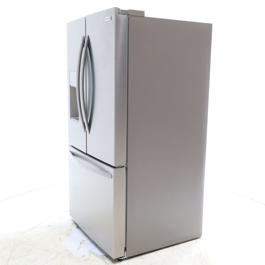 Pictures of Stainless Steel ENERGY STAR Frigidaire 27.8 cu. ft. 3 Door French Door Refrigerator with Exterior Water and Ice Dispenser - Scratch & Dent - Minor - Neu Appliance Outlet - Discount Appliance Outlet in Austin, Tx