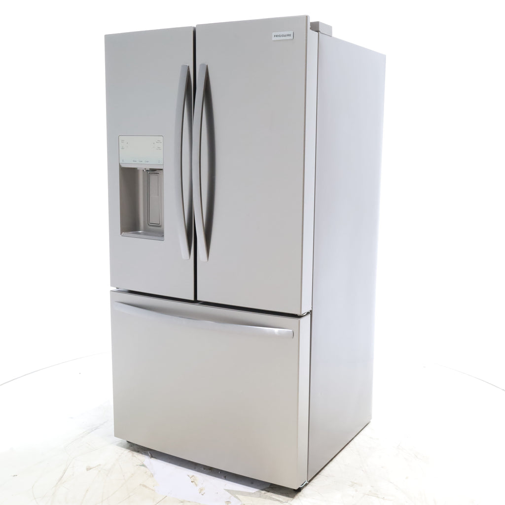 Pictures of Stainless Steel ENERGY STAR Frigidaire 27.8 cu. ft. 3 Door French Door Refrigerator with Exterior Water and Ice Dispenser - Scratch & Dent - Minor - Neu Appliance Outlet - Discount Appliance Outlet in Austin, Tx