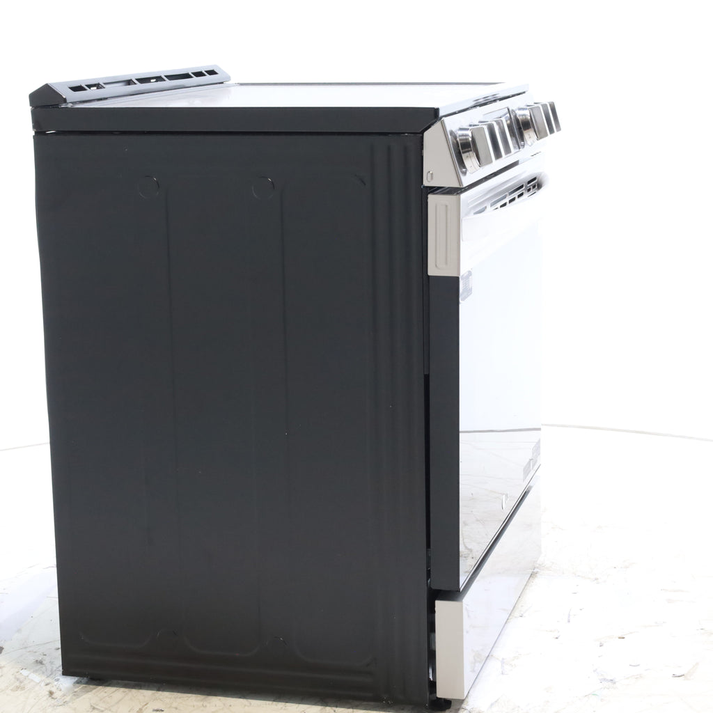 Pictures of PrintProof Stainless Steel LG 6.3 cu. ft. 5 Element Radiant Ceramic Glass Cooktop Slide-In Electric Range with Air Fry - Open Box - Neu Appliance Outlet - Discount Appliance Outlet in Austin, Tx