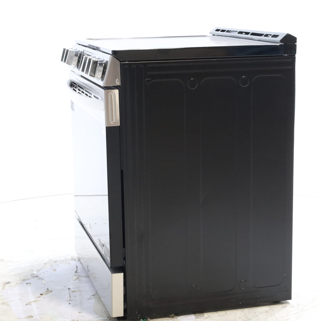 Pictures of PrintProof Stainless Steel LG 6.3 cu. ft. 5 Element Radiant Ceramic Glass Cooktop Slide-In Electric Range with Air Fry - Open Box - Neu Appliance Outlet - Discount Appliance Outlet in Austin, Tx