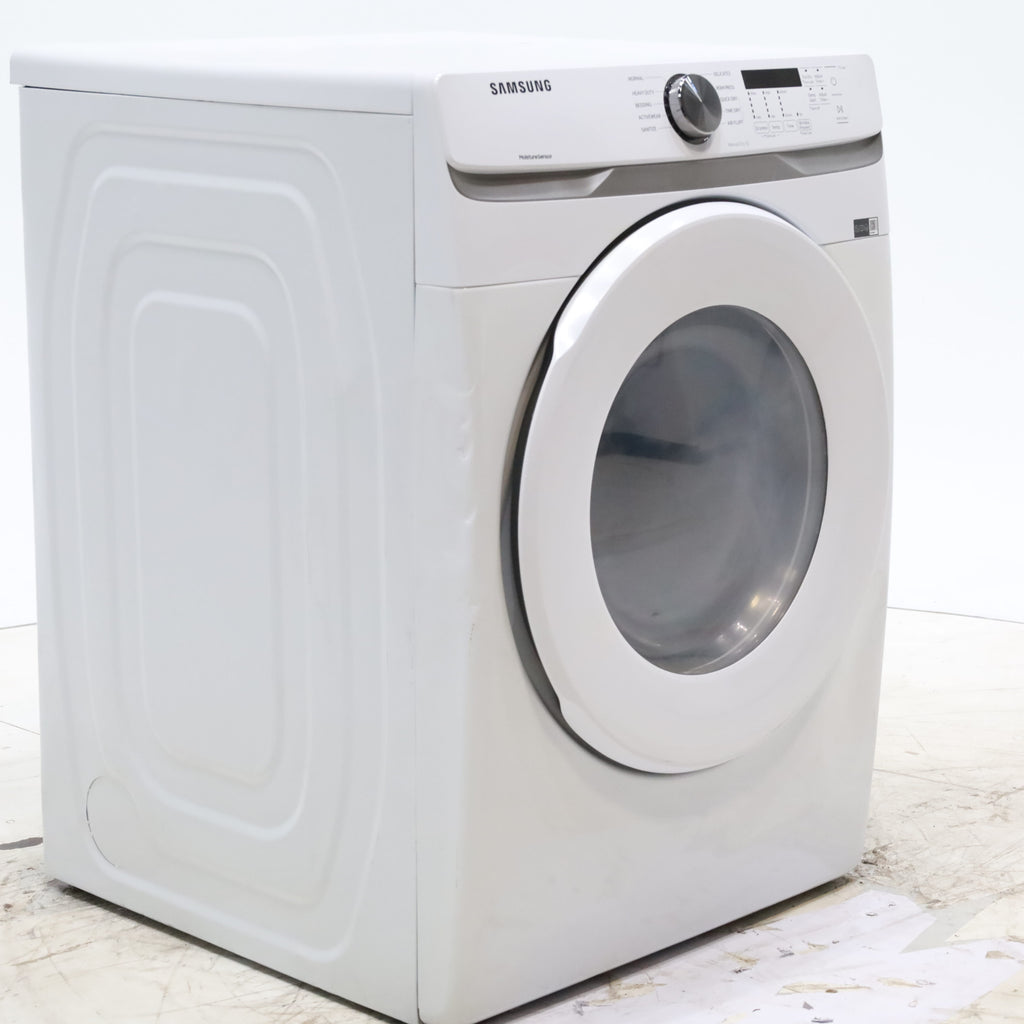 Pictures of White Samsung 7.5 cu. ft. Front Load Electric Dryer with Smart Care - Scratch and Dent - Minor - Neu Appliance Outlet - Discount Appliance Outlet in Austin, Tx