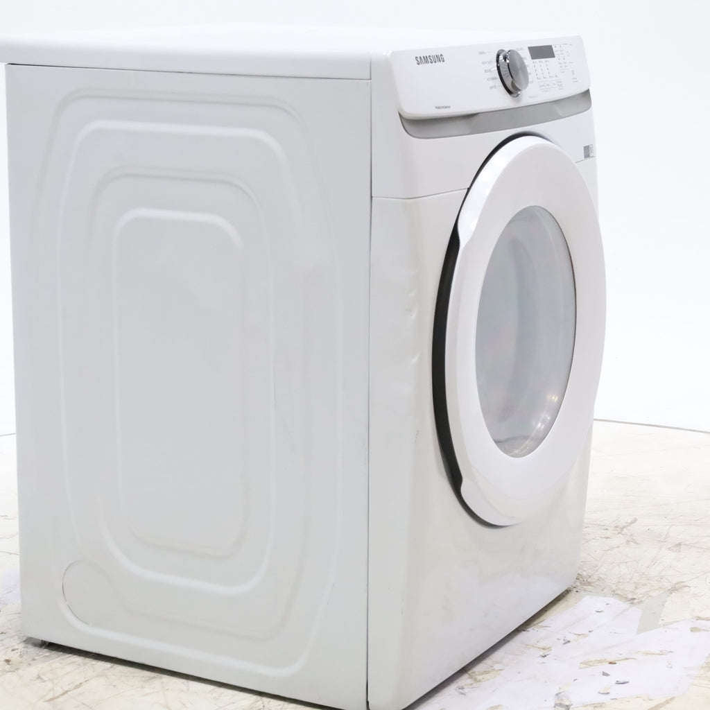 Pictures of White Samsung 7.5 cu. ft. Front Load Electric Dryer with Smart Care - Scratch and Dent - Minor - Neu Appliance Outlet - Discount Appliance Outlet in Austin, Tx