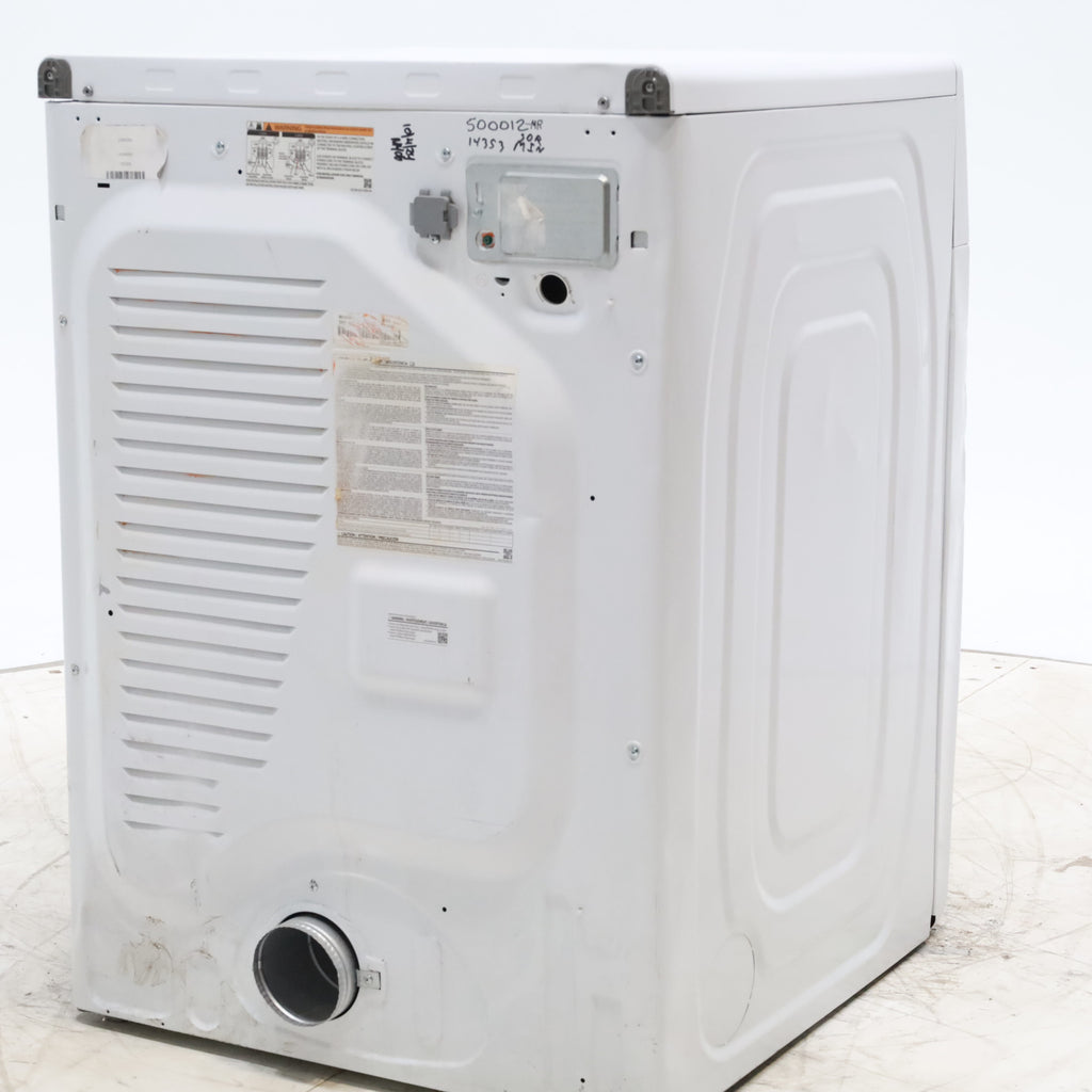 Pictures of White Samsung 7.5 cu. ft. Front Load Electric Dryer with Smart Care - Scratch and Dent - Minor - Neu Appliance Outlet - Discount Appliance Outlet in Austin, Tx