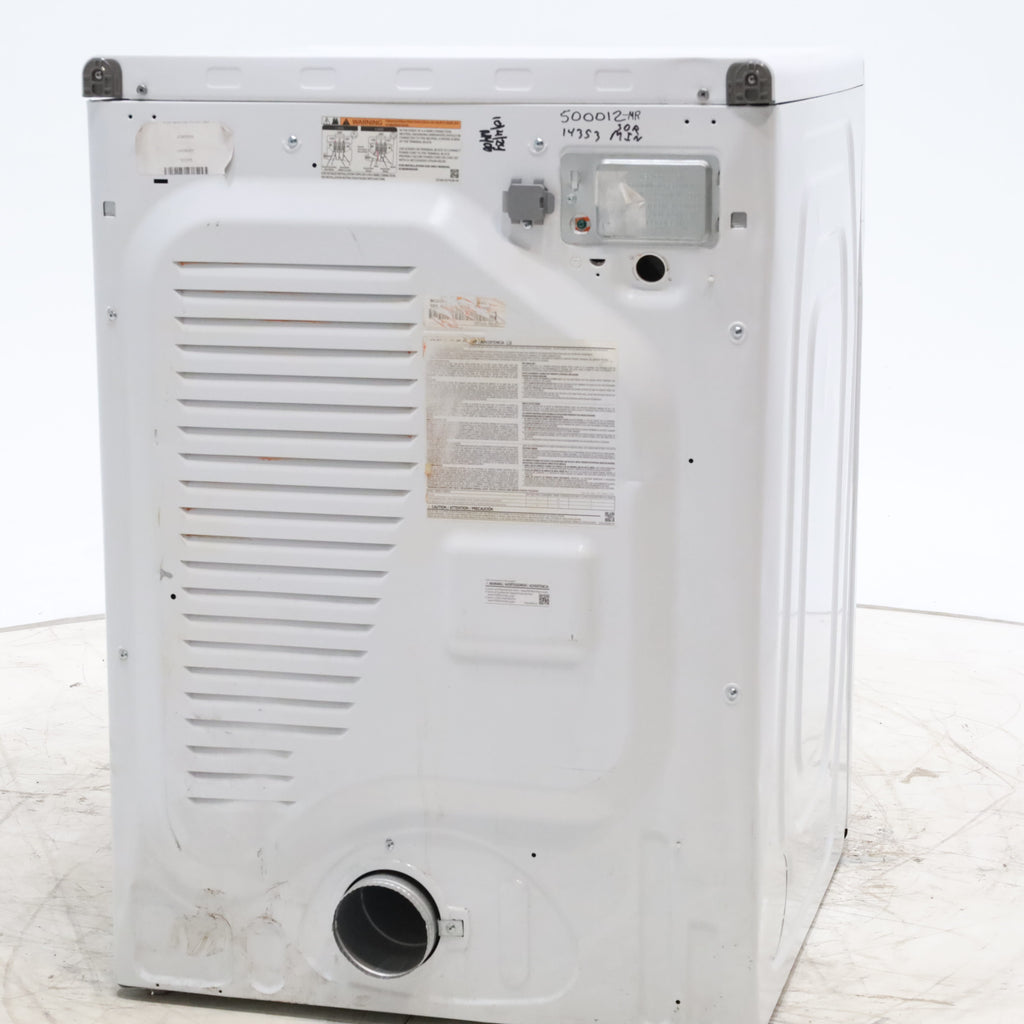 Pictures of White Samsung 7.5 cu. ft. Front Load Electric Dryer with Smart Care - Scratch and Dent - Minor - Neu Appliance Outlet - Discount Appliance Outlet in Austin, Tx