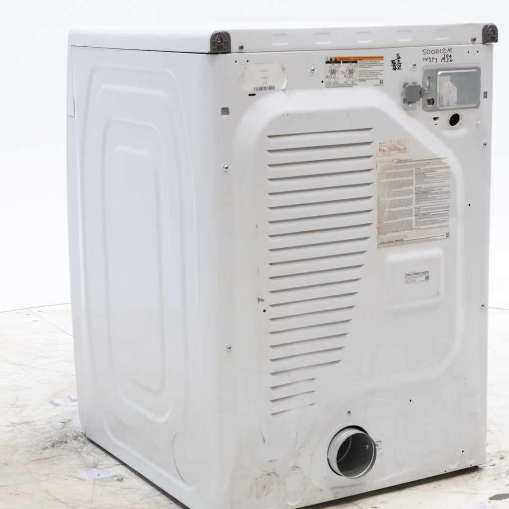 Pictures of White Samsung 7.5 cu. ft. Front Load Electric Dryer with Smart Care - Scratch and Dent - Minor - Neu Appliance Outlet - Discount Appliance Outlet in Austin, Tx