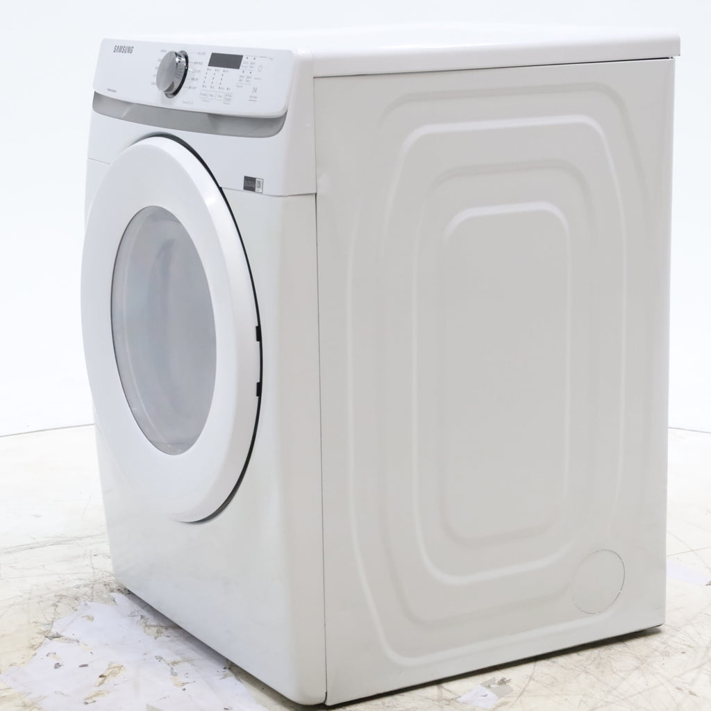 Pictures of White Samsung 7.5 cu. ft. Front Load Electric Dryer with Smart Care - Scratch and Dent - Minor - Neu Appliance Outlet - Discount Appliance Outlet in Austin, Tx