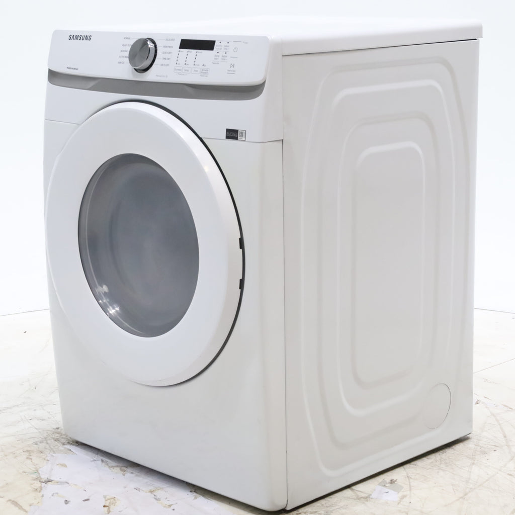 Pictures of White Samsung 7.5 cu. ft. Front Load Electric Dryer with Smart Care - Scratch and Dent - Minor - Neu Appliance Outlet - Discount Appliance Outlet in Austin, Tx