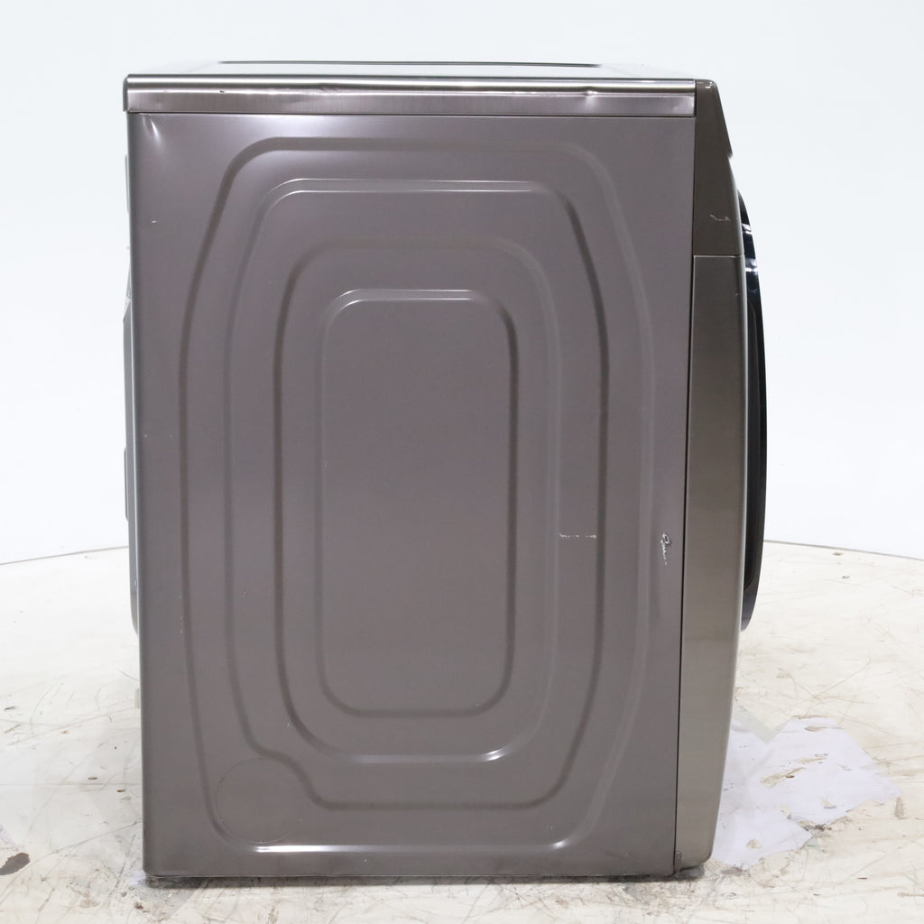 Pictures of Platinum Samsung 7.5 cu. ft. Front Load Electric Dryer with Steam- Scratch & Dent - Minor - Neu Appliance Outlet - Discount Appliance Outlet in Austin, Tx