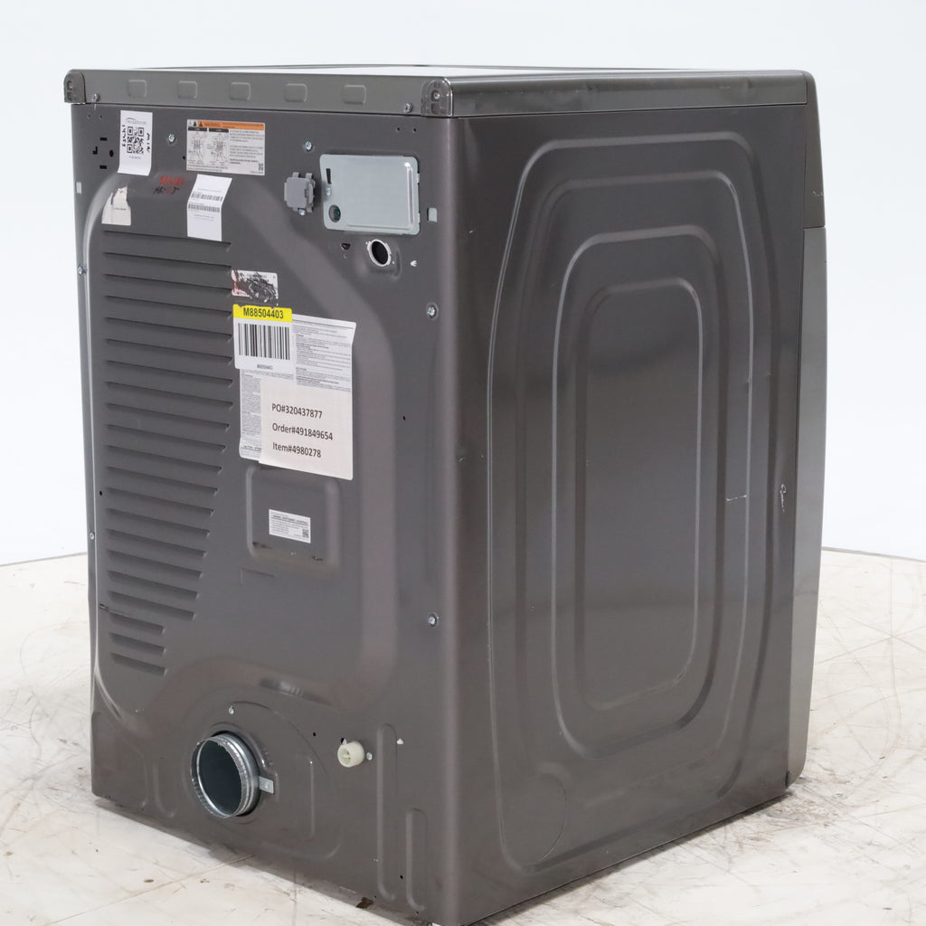 Pictures of Platinum Samsung 7.5 cu. ft. Front Load Electric Dryer with Steam- Scratch & Dent - Minor - Neu Appliance Outlet - Discount Appliance Outlet in Austin, Tx