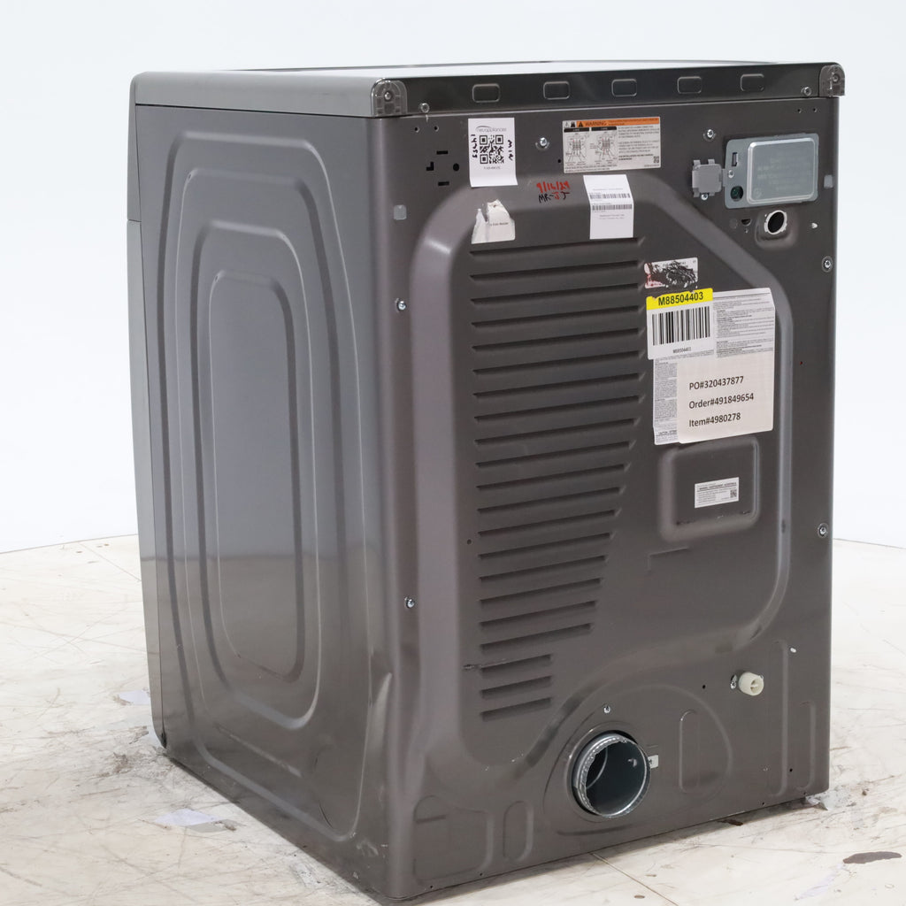 Pictures of Platinum Samsung 7.5 cu. ft. Front Load Electric Dryer with Steam- Scratch & Dent - Minor - Neu Appliance Outlet - Discount Appliance Outlet in Austin, Tx