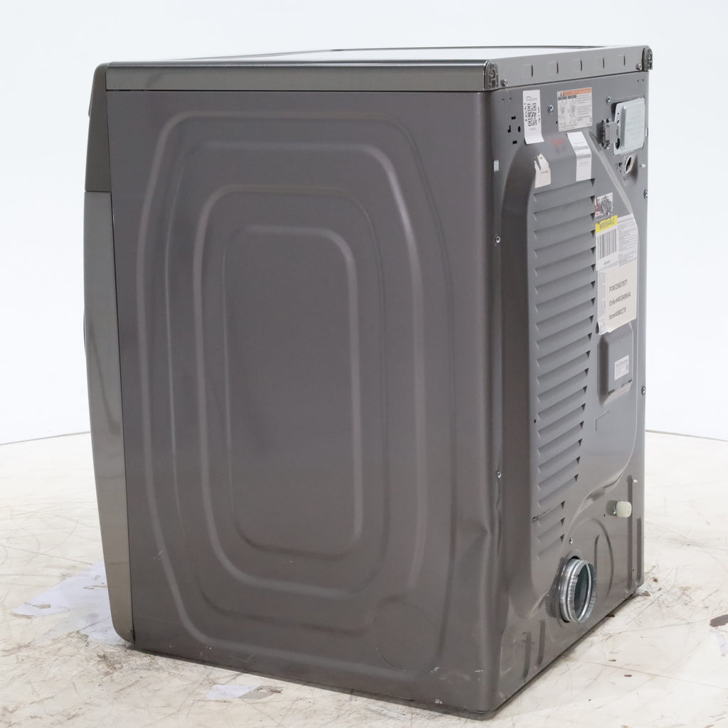 Pictures of Platinum Samsung 7.5 cu. ft. Front Load Electric Dryer with Steam- Scratch & Dent - Minor - Neu Appliance Outlet - Discount Appliance Outlet in Austin, Tx