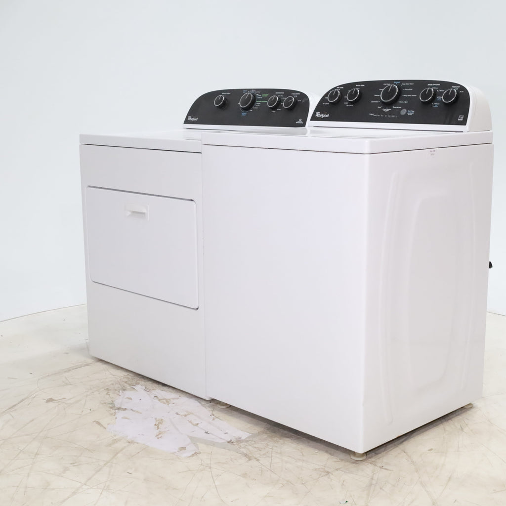Pictures of ENERGY STAR 3.8 cu ft Whirlpool Top-Load Washing Machine with Low-Profile Impeller and 7.0 cu ft Whirlpool Electric Dryer with Hamper Door - Certified Refurbished - Neu Appliance Outlet - Discount Appliance Outlet in Austin, Tx