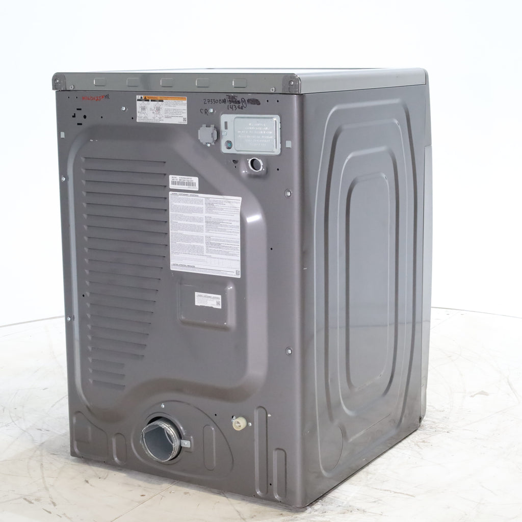 Pictures of Platinum Samsung 7.5 cu. ft. Front Load Electric Dryer with Steam- Scratch & Dent - Minor - Neu Appliance Outlet - Discount Appliance Outlet in Austin, Tx