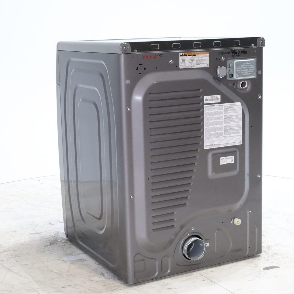 Pictures of Platinum Samsung 7.5 cu. ft. Front Load Electric Dryer with Steam- Scratch & Dent - Minor - Neu Appliance Outlet - Discount Appliance Outlet in Austin, Tx