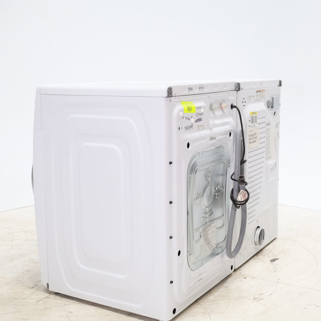 Pictures of ENERGY STAR Samsung 4.5 cu. ft. Front Load Washer with Vibration Reduction and Samsung 7.5 cu. ft. Front Load Electric Dryer with Sensor Dry and Interior Drum Light- Scratch & Dent - Minor - Neu Appliance Outlet - Discount Appliance Outlet in Austin, Tx