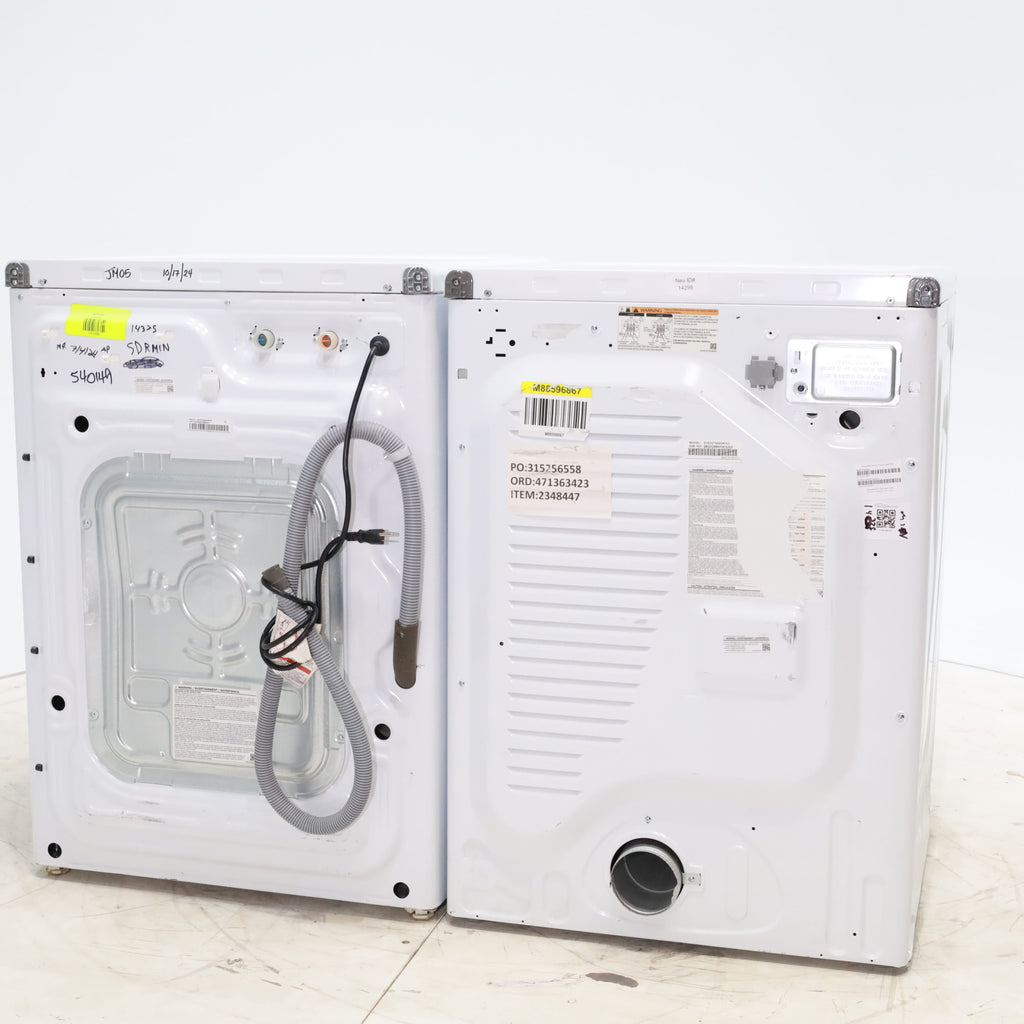 Pictures of ENERGY STAR Samsung 4.5 cu. ft. Front Load Washer with Vibration Reduction and Samsung 7.5 cu. ft. Front Load Electric Dryer with Sensor Dry and Interior Drum Light- Scratch & Dent - Minor - Neu Appliance Outlet - Discount Appliance Outlet in Austin, Tx