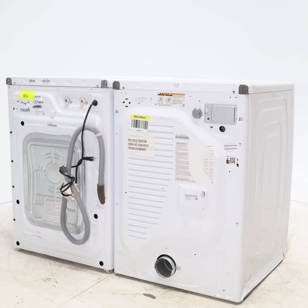 Pictures of ENERGY STAR Samsung 4.5 cu. ft. Front Load Washer with Vibration Reduction and Samsung 7.5 cu. ft. Front Load Electric Dryer with Sensor Dry and Interior Drum Light- Scratch & Dent - Minor - Neu Appliance Outlet - Discount Appliance Outlet in Austin, Tx