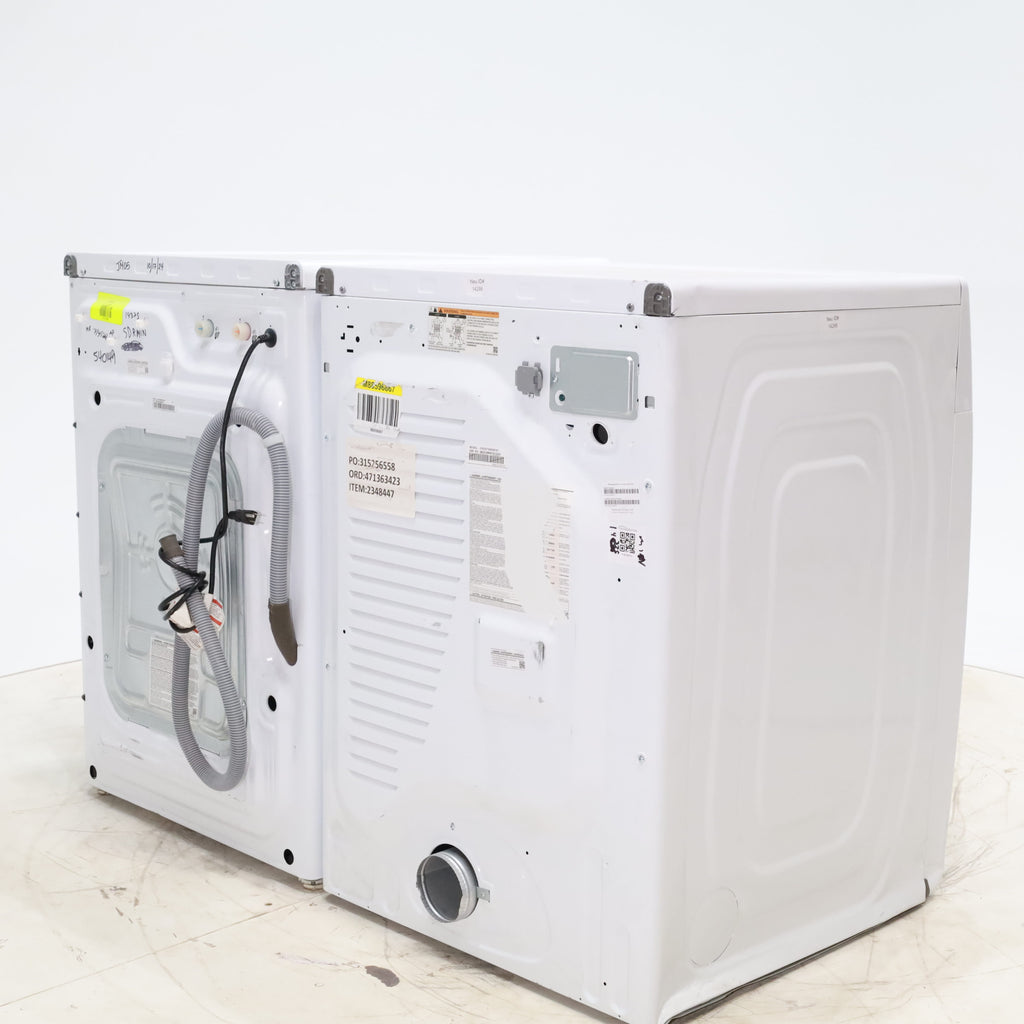 Pictures of ENERGY STAR Samsung 4.5 cu. ft. Front Load Washer with Vibration Reduction and Samsung 7.5 cu. ft. Front Load Electric Dryer with Sensor Dry and Interior Drum Light- Scratch & Dent - Minor - Neu Appliance Outlet - Discount Appliance Outlet in Austin, Tx