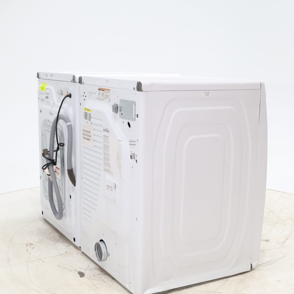 Pictures of ENERGY STAR Samsung 4.5 cu. ft. Front Load Washer with Vibration Reduction and Samsung 7.5 cu. ft. Front Load Electric Dryer with Sensor Dry and Interior Drum Light- Scratch & Dent - Minor - Neu Appliance Outlet - Discount Appliance Outlet in Austin, Tx