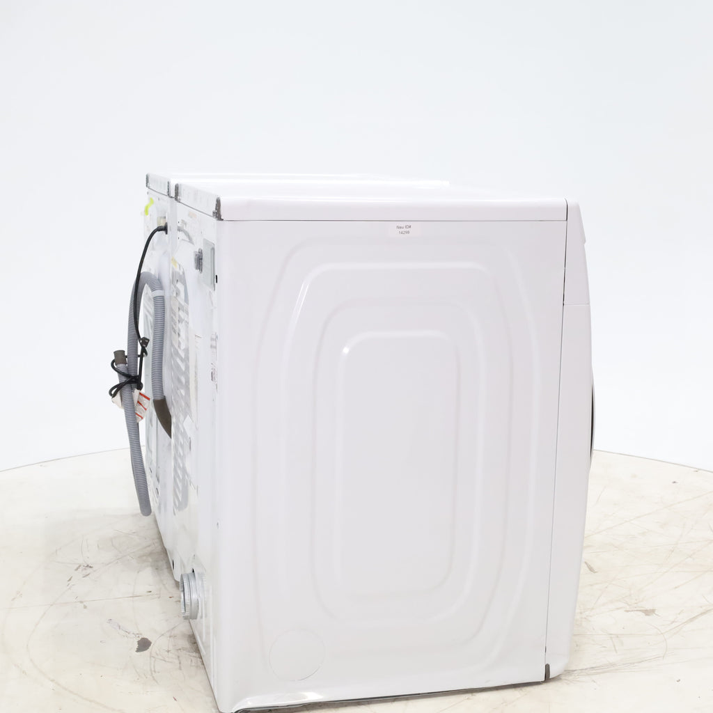 Pictures of ENERGY STAR Samsung 4.5 cu. ft. Front Load Washer with Vibration Reduction and Samsung 7.5 cu. ft. Front Load Electric Dryer with Sensor Dry and Interior Drum Light- Scratch & Dent - Minor - Neu Appliance Outlet - Discount Appliance Outlet in Austin, Tx