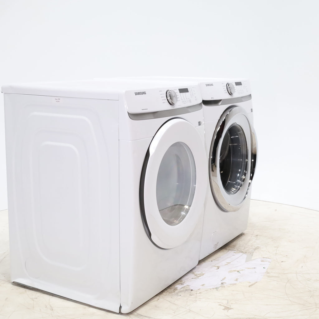 Pictures of ENERGY STAR Samsung 4.5 cu. ft. Front Load Washer with Vibration Reduction and Samsung 7.5 cu. ft. Front Load Electric Dryer with Sensor Dry and Interior Drum Light- Scratch & Dent - Minor - Neu Appliance Outlet - Discount Appliance Outlet in Austin, Tx