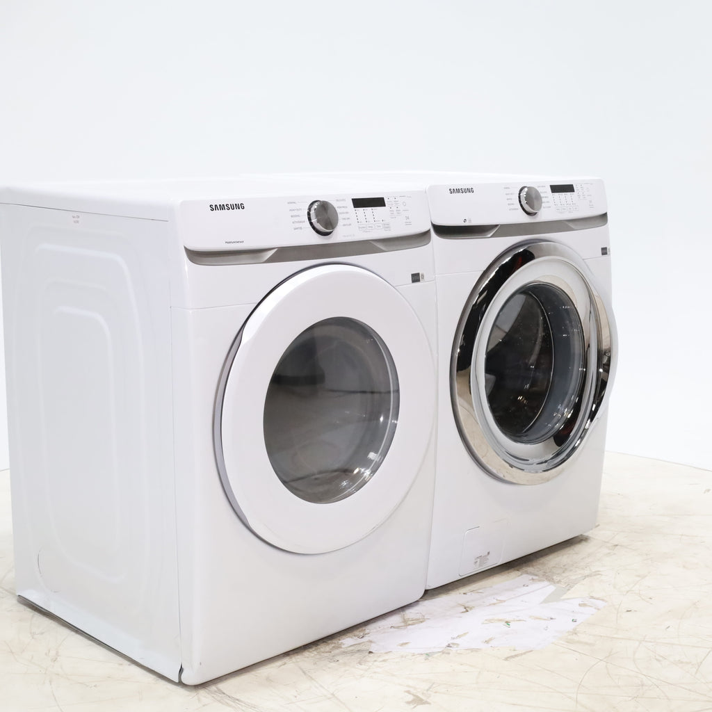 Pictures of ENERGY STAR Samsung 4.5 cu. ft. Front Load Washer with Vibration Reduction and Samsung 7.5 cu. ft. Front Load Electric Dryer with Sensor Dry and Interior Drum Light- Scratch & Dent - Minor - Neu Appliance Outlet - Discount Appliance Outlet in Austin, Tx