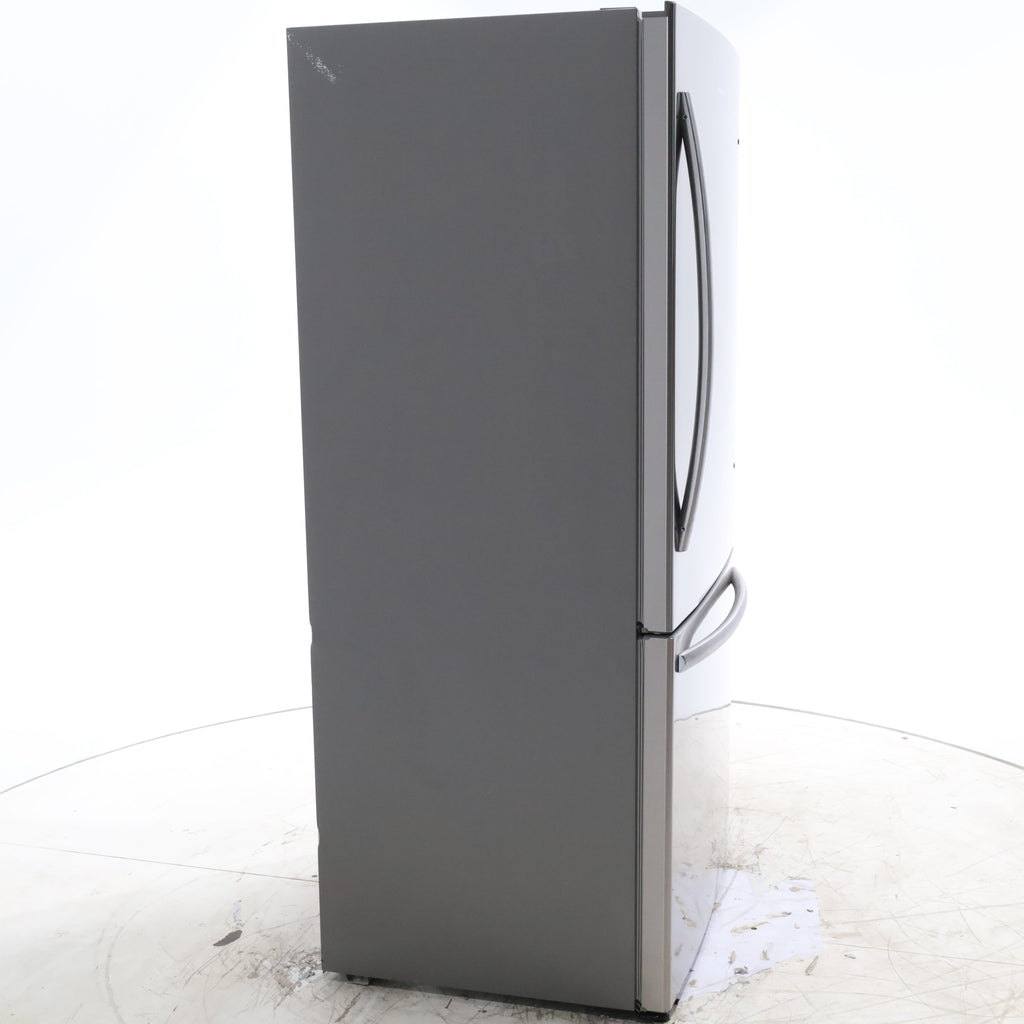 Pictures of 32 in. Wide Counter Depth Stainless Steel ENERGY STAR Hisense 17.1 cu. ft. Bottom Freezer Refrigerator with Super Freezer Technology - Certified Refurbished - Neu Appliance Outlet - Discount Appliance Outlet in Austin, Tx