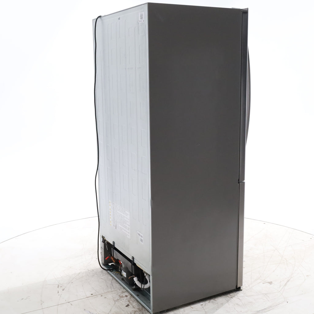 Pictures of 32 in. Wide Counter Depth Stainless Steel ENERGY STAR Hisense 17.1 cu. ft. Bottom Freezer Refrigerator with Super Freezer Technology - Certified Refurbished - Neu Appliance Outlet - Discount Appliance Outlet in Austin, Tx