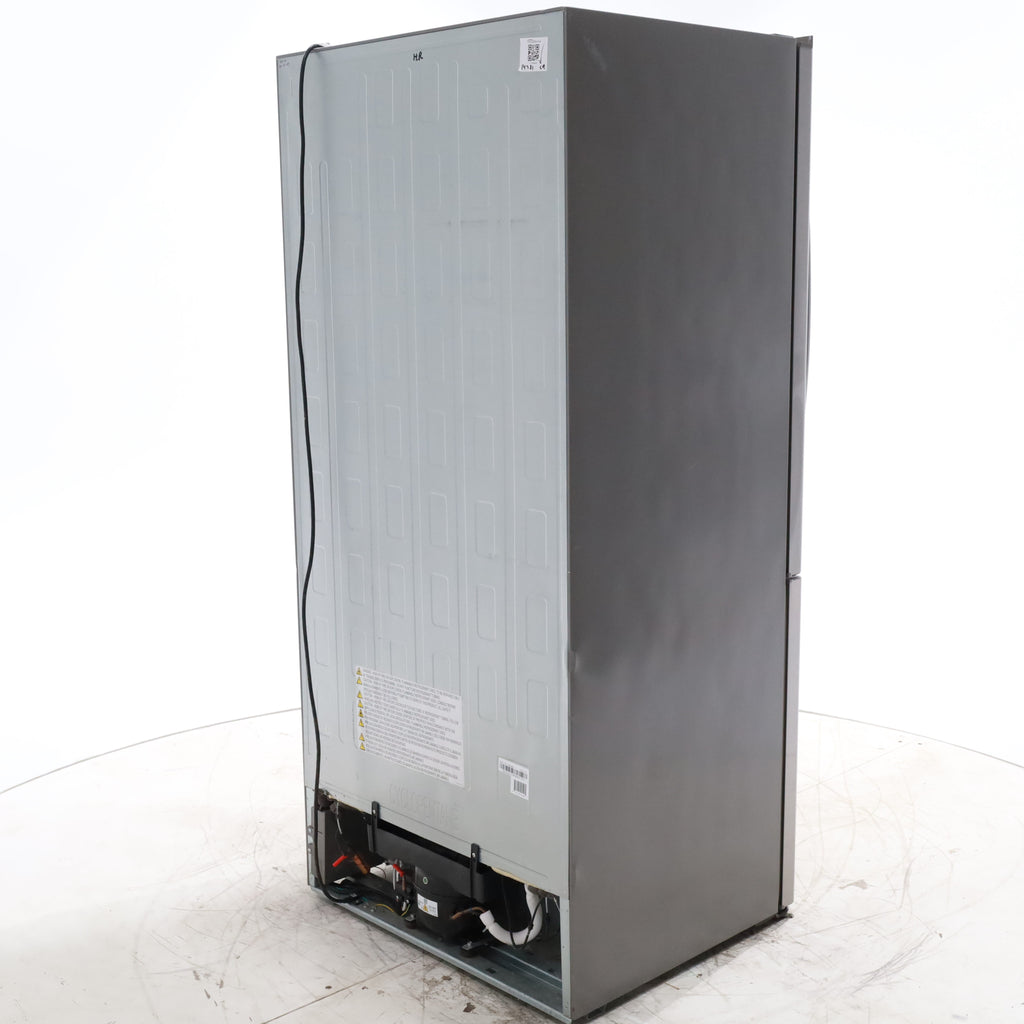 Pictures of 32 in. Wide Counter Depth Stainless Steel ENERGY STAR Hisense 17.1 cu. ft. Bottom Freezer Refrigerator with Super Freezer Technology - Certified Refurbished - Neu Appliance Outlet - Discount Appliance Outlet in Austin, Tx