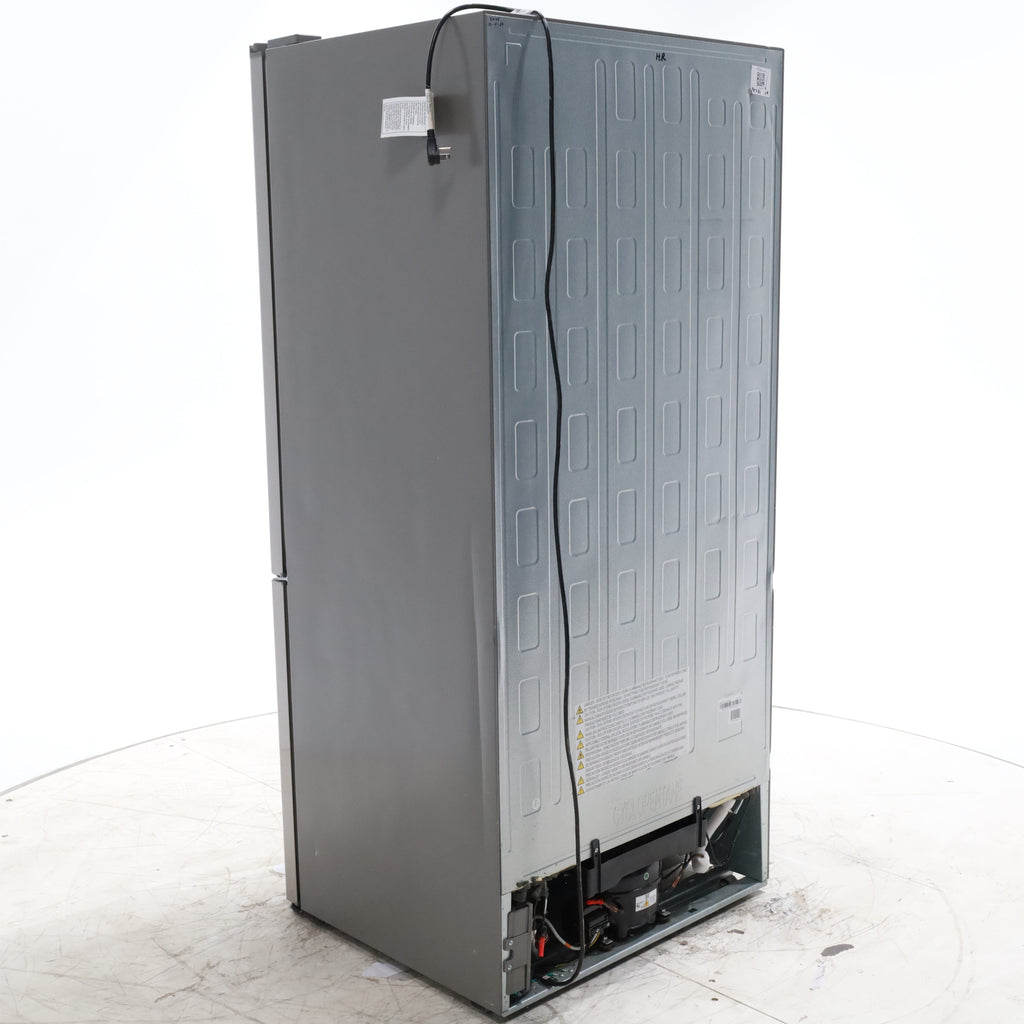 Pictures of 32 in. Wide Counter Depth Stainless Steel ENERGY STAR Hisense 17.1 cu. ft. Bottom Freezer Refrigerator with Super Freezer Technology - Certified Refurbished - Neu Appliance Outlet - Discount Appliance Outlet in Austin, Tx