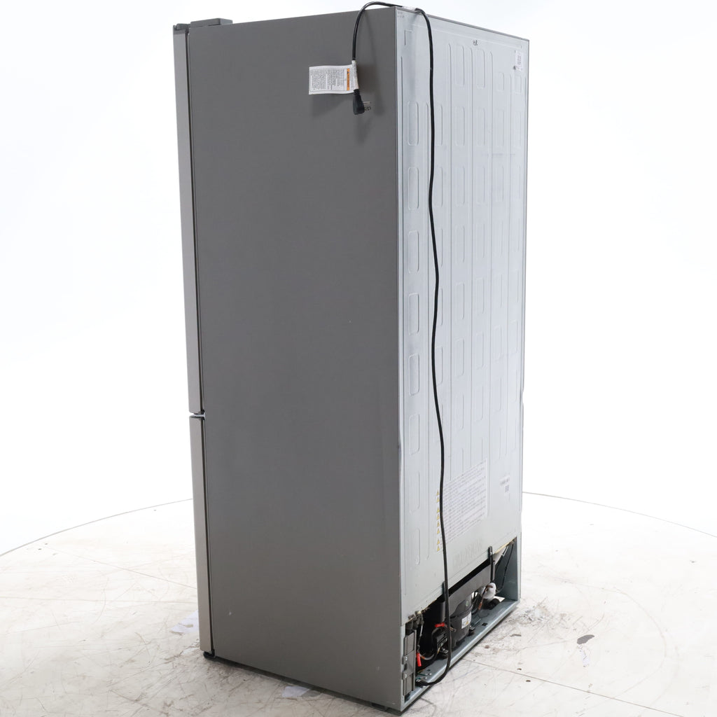 Pictures of 32 in. Wide Counter Depth Stainless Steel ENERGY STAR Hisense 17.1 cu. ft. Bottom Freezer Refrigerator with Super Freezer Technology - Certified Refurbished - Neu Appliance Outlet - Discount Appliance Outlet in Austin, Tx