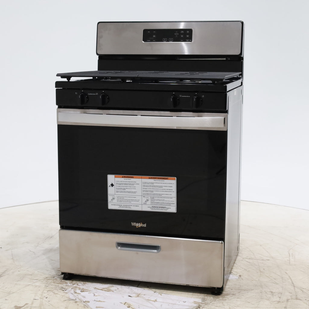 Pictures of Whirlpool Stainless 5.1 Cu. Ft. Freestanding Gas Range with Broiler Drawer and Two Speed Heat Burners - Scratch & Dent - Minor - Neu Appliance Outlet - Discount Appliance Outlet in Austin, Tx
