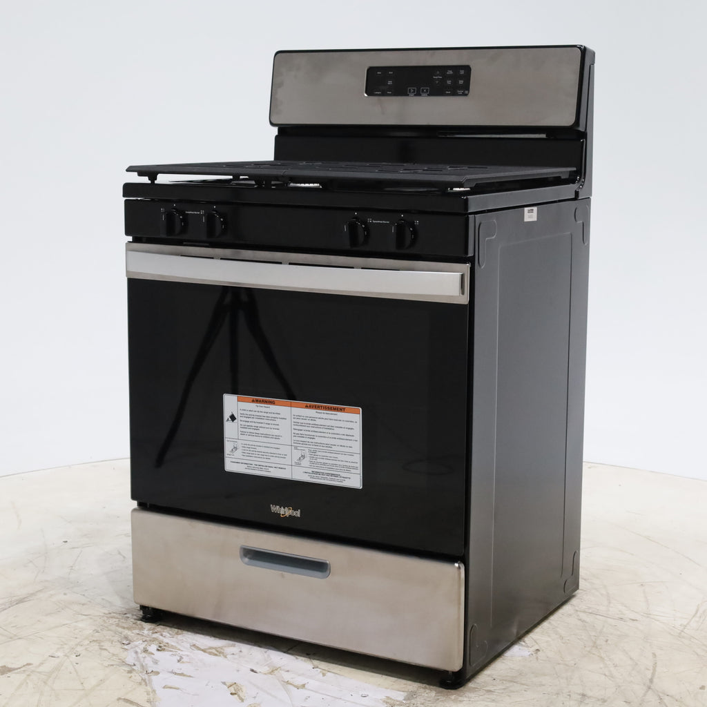 Pictures of Whirlpool Stainless 5.1 Cu. Ft. Freestanding Gas Range with Broiler Drawer and Two Speed Heat Burners - Scratch & Dent - Minor - Neu Appliance Outlet - Discount Appliance Outlet in Austin, Tx