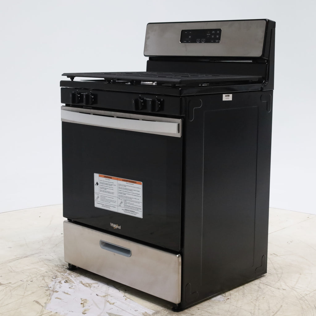 Pictures of Whirlpool Stainless 5.1 Cu. Ft. Freestanding Gas Range with Broiler Drawer and Two Speed Heat Burners - Scratch & Dent - Minor - Neu Appliance Outlet - Discount Appliance Outlet in Austin, Tx