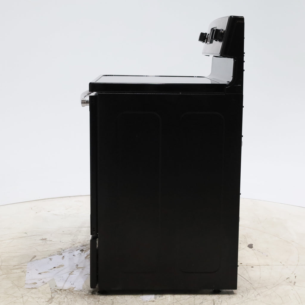 Pictures of GE Stainless Steel & Black Free-Standing Electric Range with 8" Power Boil Element - Certified Refurbished - Neu Appliance Outlet - Discount Appliance Outlet in Austin, Tx