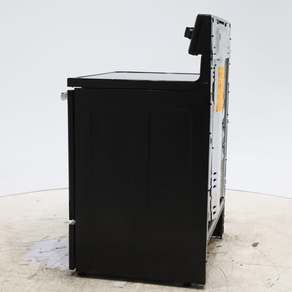 Pictures of GE Stainless Steel & Black Free-Standing Electric Range with 8" Power Boil Element - Certified Refurbished - Neu Appliance Outlet - Discount Appliance Outlet in Austin, Tx