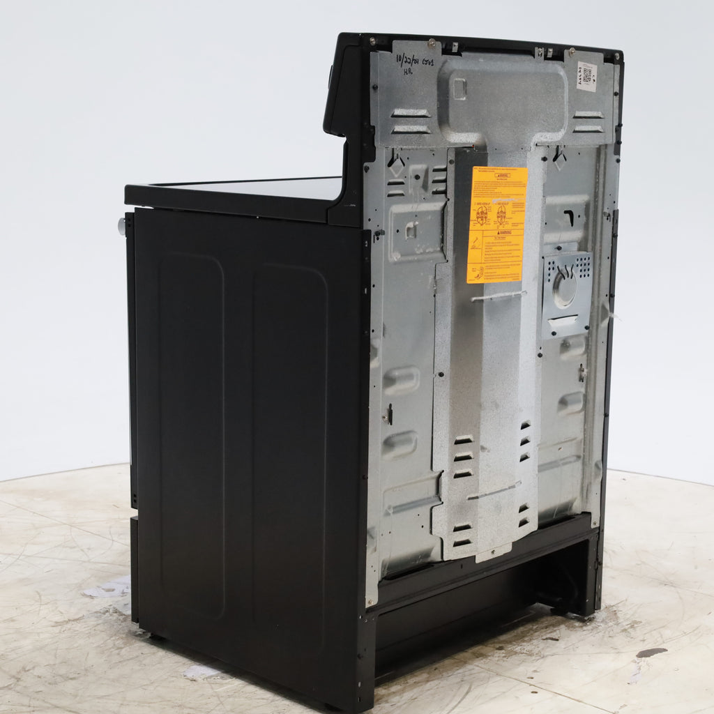 Pictures of GE Stainless Steel & Black Free-Standing Electric Range with 8" Power Boil Element - Certified Refurbished - Neu Appliance Outlet - Discount Appliance Outlet in Austin, Tx