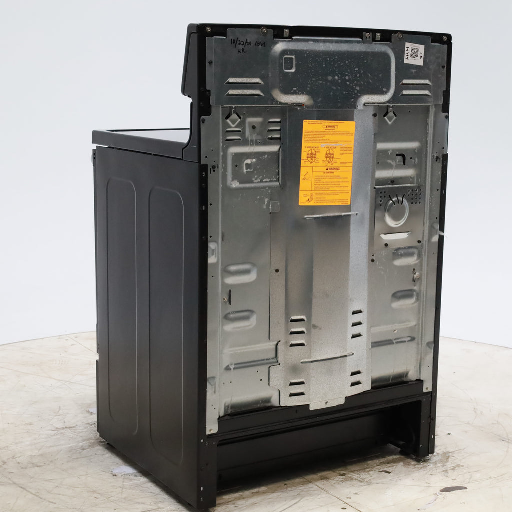 Pictures of GE Stainless Steel & Black Free-Standing Electric Range with 8" Power Boil Element - Certified Refurbished - Neu Appliance Outlet - Discount Appliance Outlet in Austin, Tx