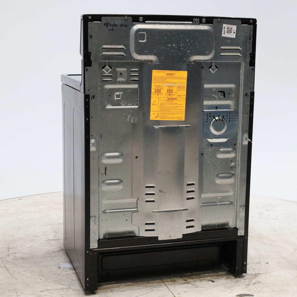 Pictures of GE Stainless Steel & Black Free-Standing Electric Range with 8" Power Boil Element - Certified Refurbished - Neu Appliance Outlet - Discount Appliance Outlet in Austin, Tx