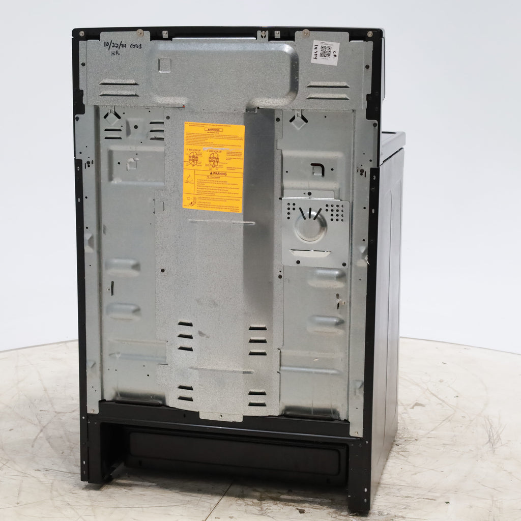 Pictures of GE Stainless Steel & Black Free-Standing Electric Range with 8" Power Boil Element - Certified Refurbished - Neu Appliance Outlet - Discount Appliance Outlet in Austin, Tx