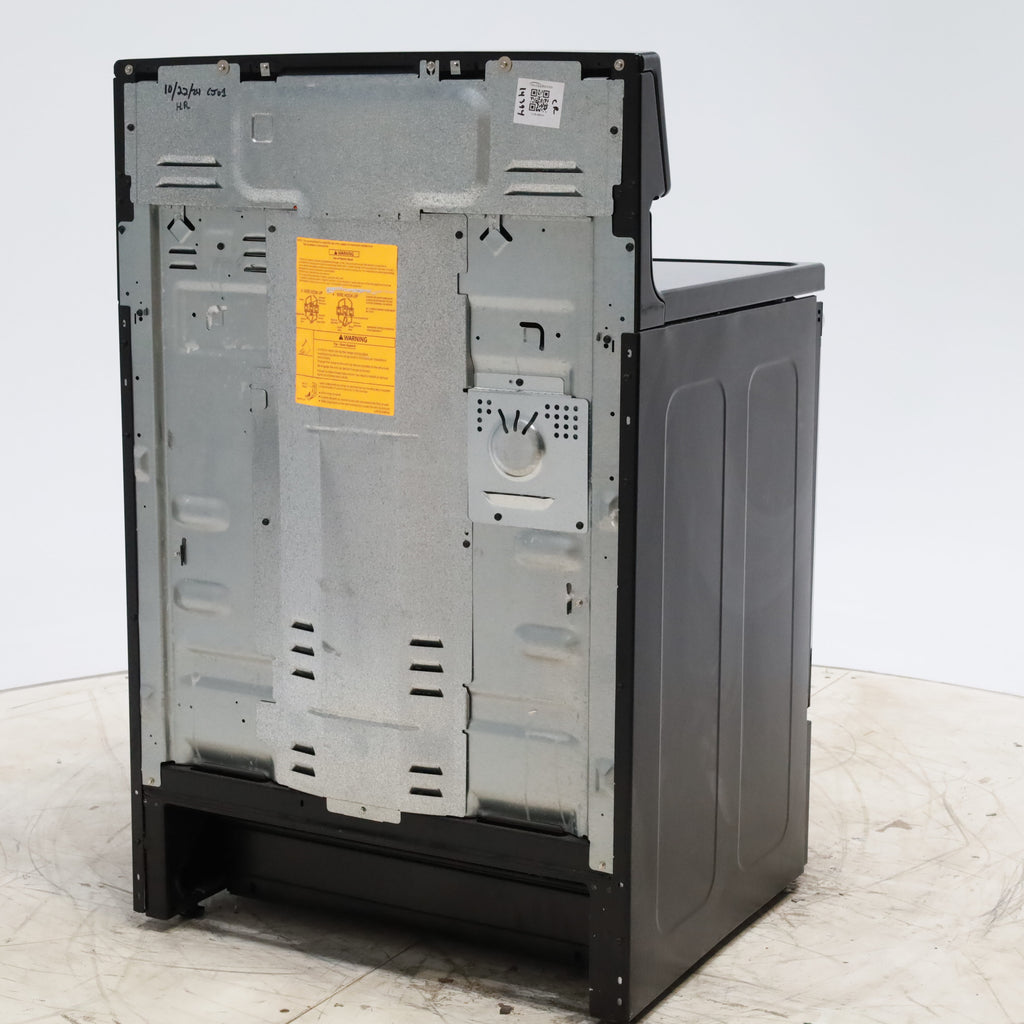 Pictures of GE Stainless Steel & Black Free-Standing Electric Range with 8" Power Boil Element - Certified Refurbished - Neu Appliance Outlet - Discount Appliance Outlet in Austin, Tx