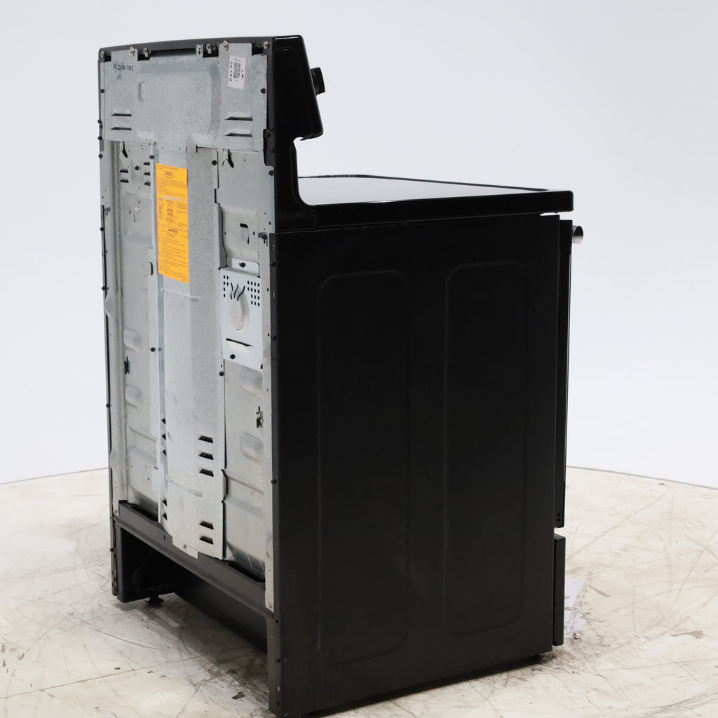 Pictures of GE Stainless Steel & Black Free-Standing Electric Range with 8" Power Boil Element - Certified Refurbished - Neu Appliance Outlet - Discount Appliance Outlet in Austin, Tx