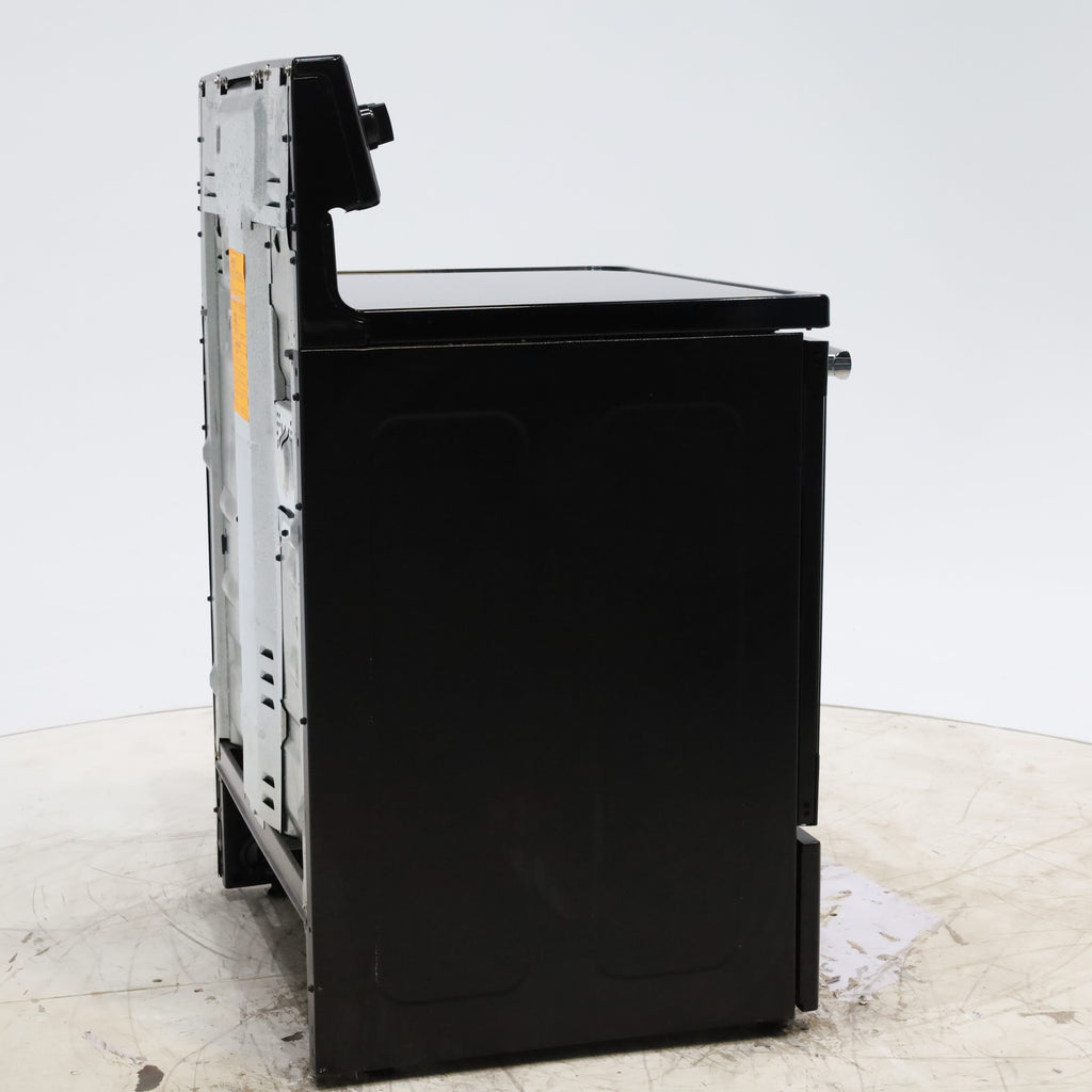 Pictures of GE Stainless Steel & Black Free-Standing Electric Range with 8" Power Boil Element - Certified Refurbished - Neu Appliance Outlet - Discount Appliance Outlet in Austin, Tx