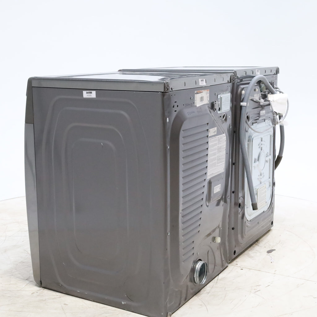 Pictures of Platinum ENERGY STAR Samsung 4.5 cu. ft. Front Load Washer with WiFi Connectivity and Platinum Samsung 7.5 cu. ft. Front Load Electric Dryer with Steam - Scratch and Dent - Minor - Neu Appliance Outlet - Discount Appliance Outlet in Austin, Tx